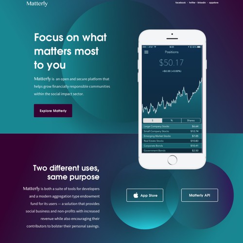 Matterly design concept