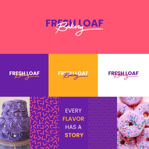 Fresh loaf Bakery Logo and Branding