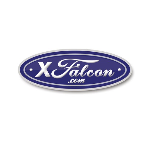 Create a modern sleek car sticker for enthusiasts of old Falcon cars