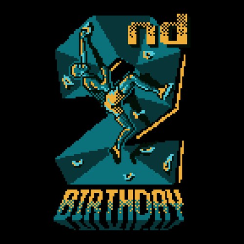 Design for RETRO GAMING 2nd Birthday Tshirt!