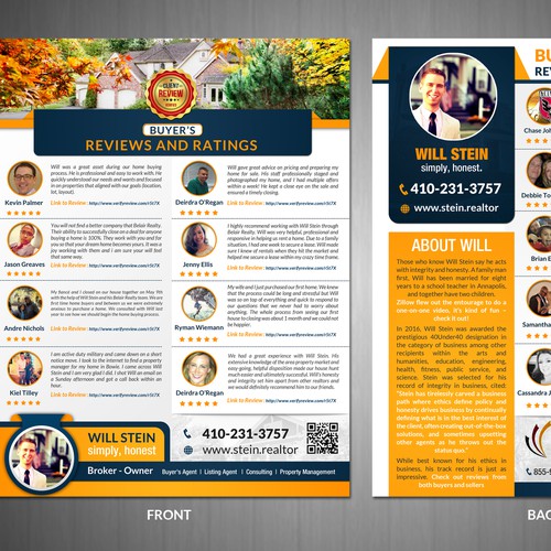 Design a Flyer With Many Customer Reviews