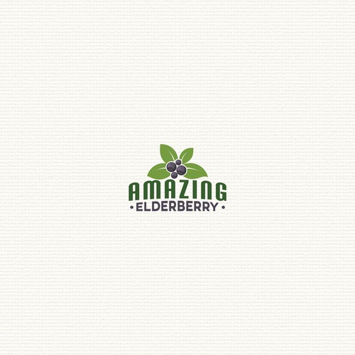 Clean logo for amazing elderberry