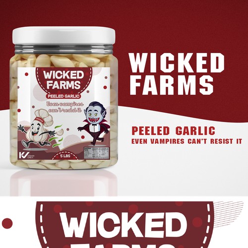  fun label for new garlic product