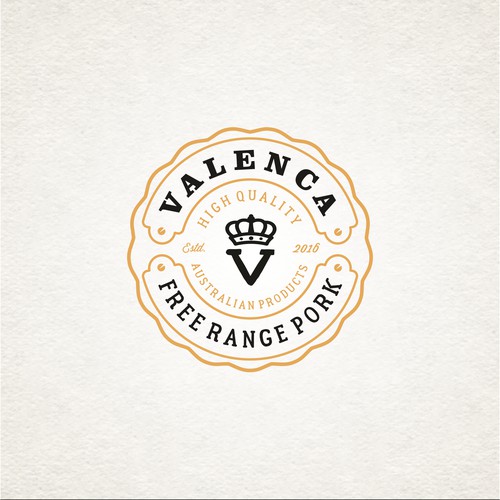vintage logo for company is a manufacturer of meat