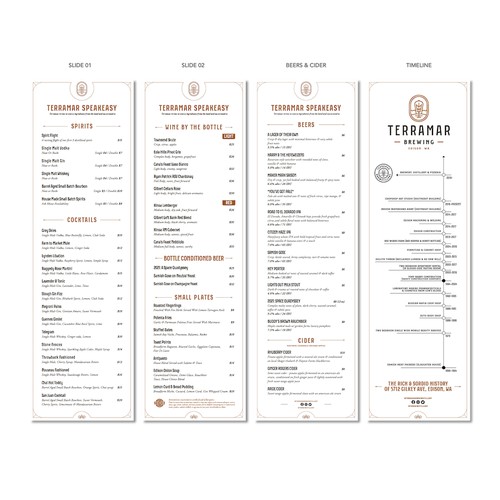 Terramar Speakeasy Tasting Menu