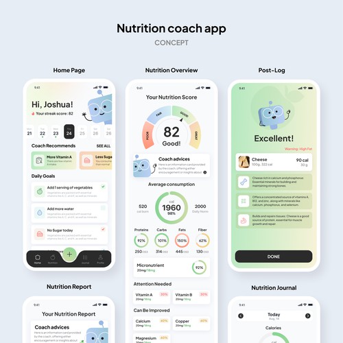 AI-powered nutrition coach app