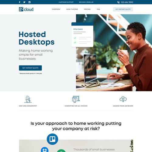 Hosted Desktops Website