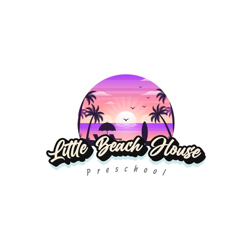 Logo design concept for "Little Beach House Preschool"