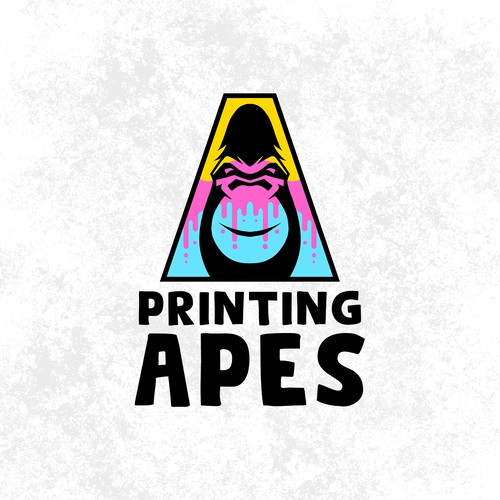 Apes printing logo design