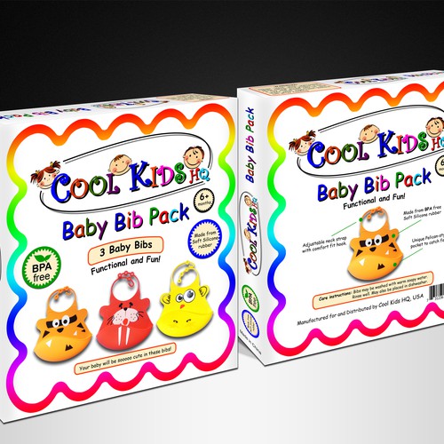 Baby Bib packaging design