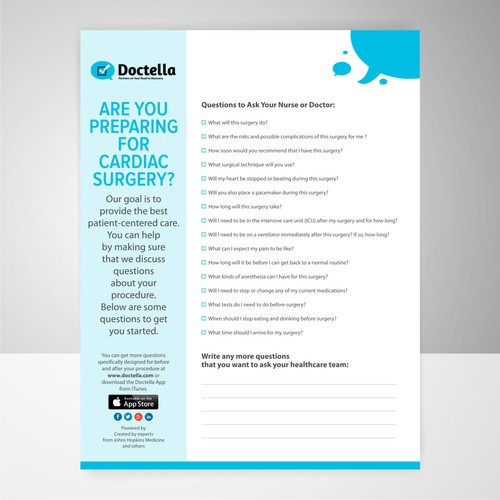 Design Patient-Centered Leaflet Template for Start-up