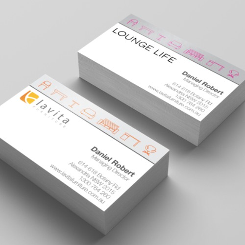 Double Sided Furniture Industry Business Card
