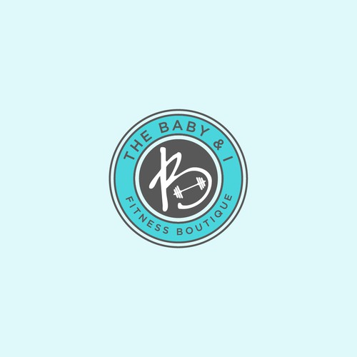 Create an upscale logo for my fitness boutique: The Baby & I Fitness Boutique