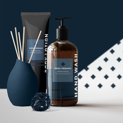 Masculine product & label design