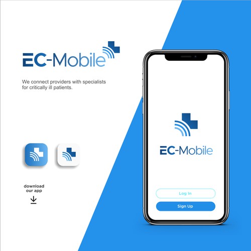 Creative logo design for EC-Mobile