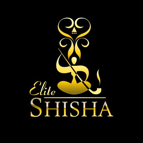 logo design for Elite Shisha, company helps different bars to instal a good system to make shisha (hookas) for their clients.