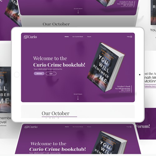 Curio Wix Website