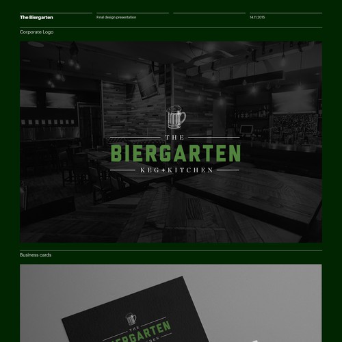 The Biergarten Logo & Identity