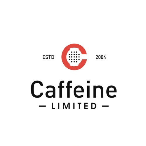 Create a funky, trendy espresso logo for Caffeine Limited