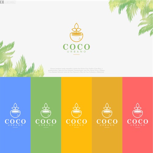 Crie um design de logotipo moderno para Coco Urbano