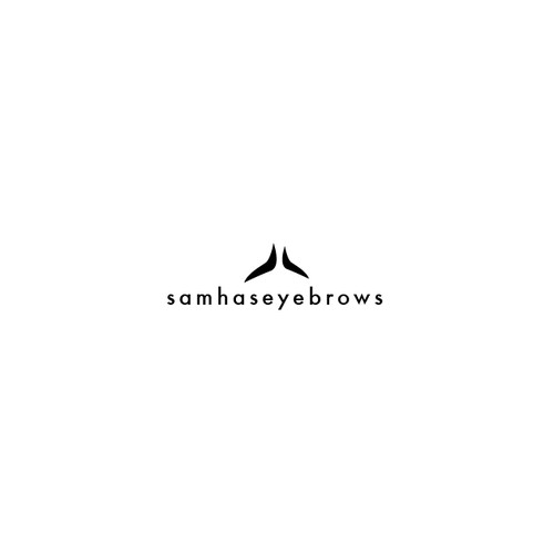 Simple Logo concept for pet branding of SAMHASEYEBROWS