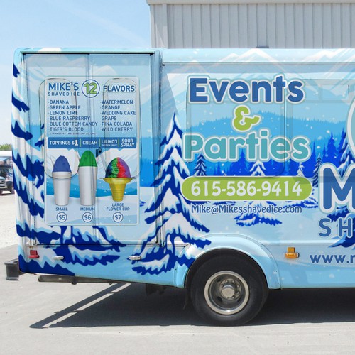 Shaved Ice Food Truck Wrap