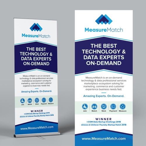 Flexible Workforce Startup Needs Compelling, Clear Creative for Roll-Up Banner