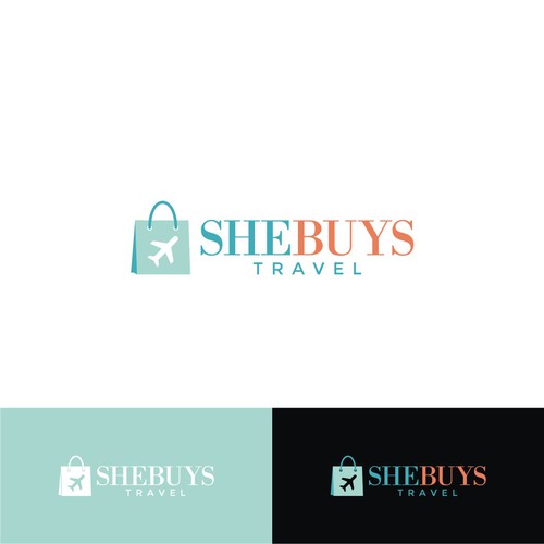 Logo concept for SheBuysTravel