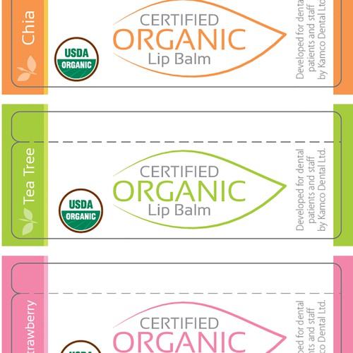 Simple concept for lip balm label