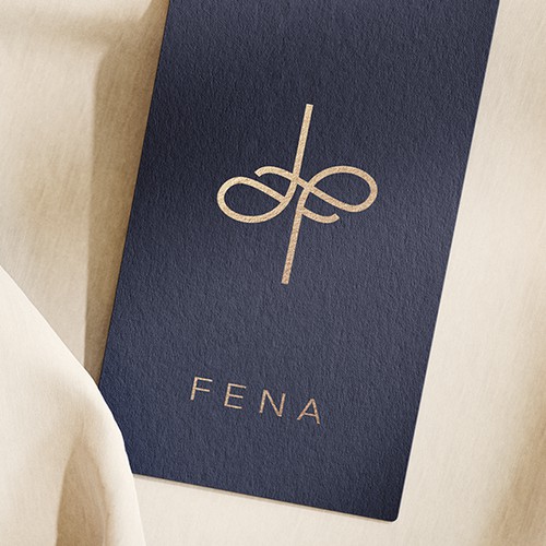 Flowing Elegance: Fena Monogram Design