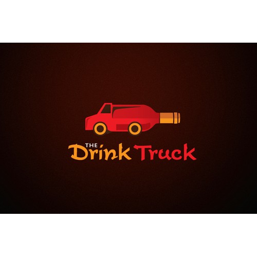 Design a crwative logo for a Drinkk truck, a bar on wheels