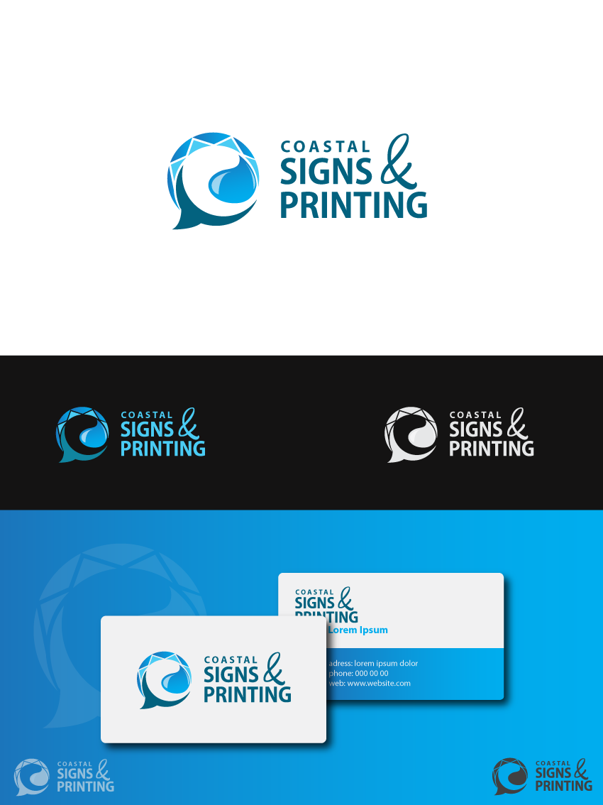 Help Coastal Signs & Printing with a new logo