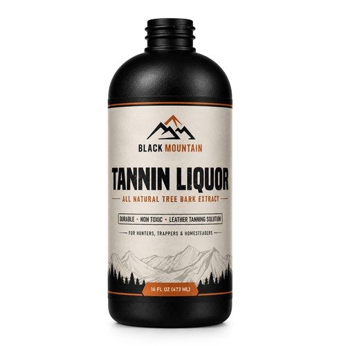 Tannin Liquor product label design
