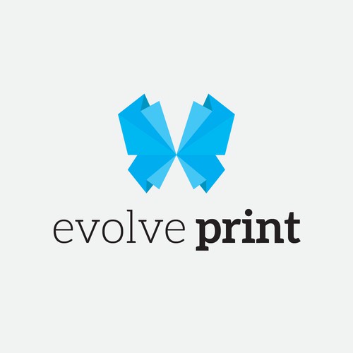 Clean and contemporary logo for a digital print company