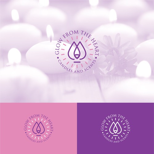 Glow From the heart - Candle & Room spray product design