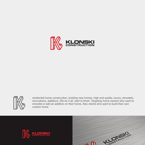 Bold Logo For Klonski Construction