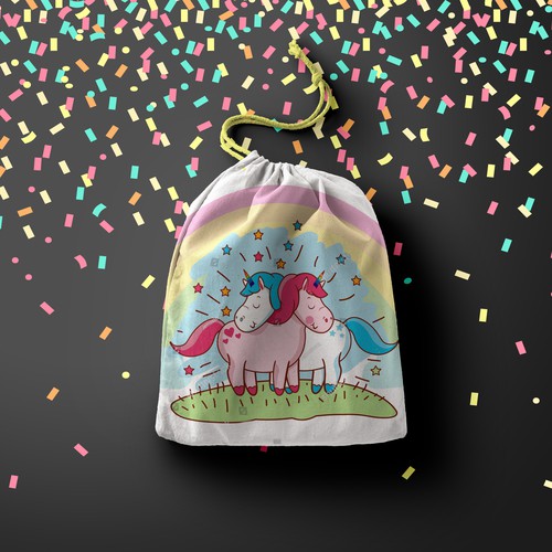 Bag with unicorn