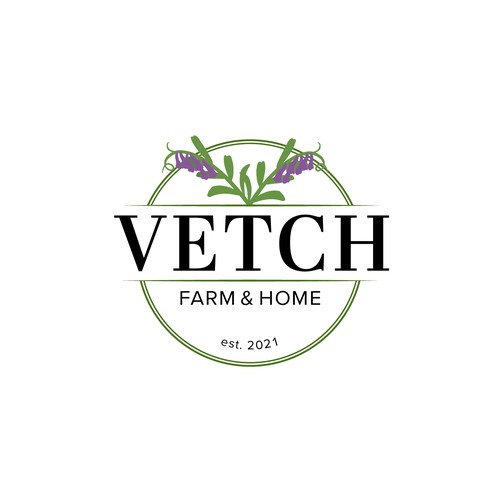 Elegant and organic logo for a farm and retail store