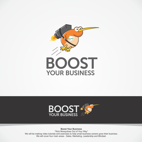 Clever and playful logo for Boost Your Business