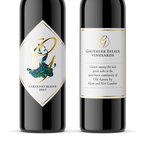 Wine label design