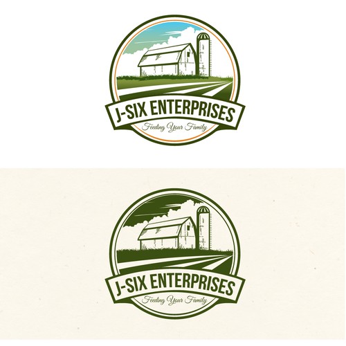Create an awesome company logo for J-Six Enterprises who is a full-circle  Agriculture Company