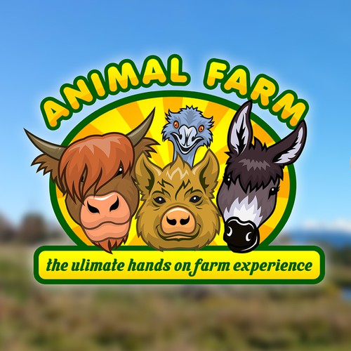 Cartoon Logo for Animal farm park