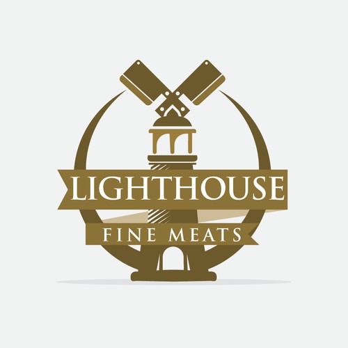 Strong lighthouse emblem!
