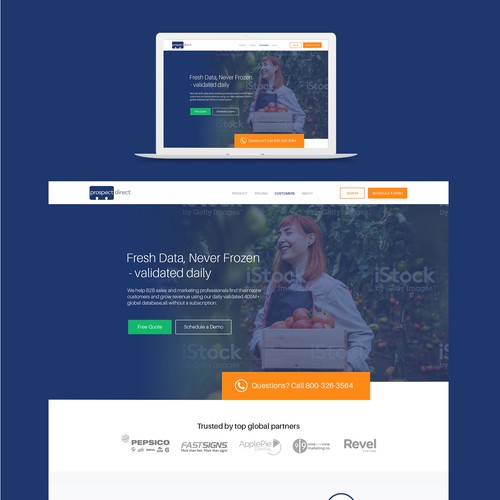 Redesign B2B website (prospectdirect.com)