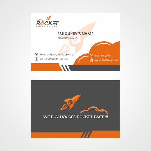 Rocket to the top with a new logo and business card!