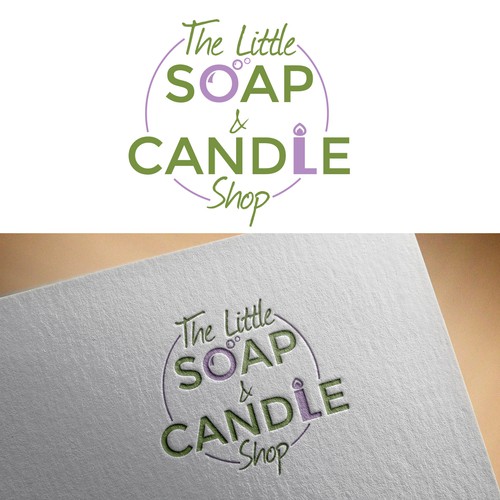 Organic logo for a soap and candle shop