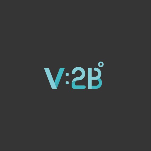 Scientific logo concept for V2B beverage company