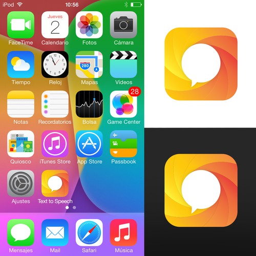 App Icon design for text to speech app