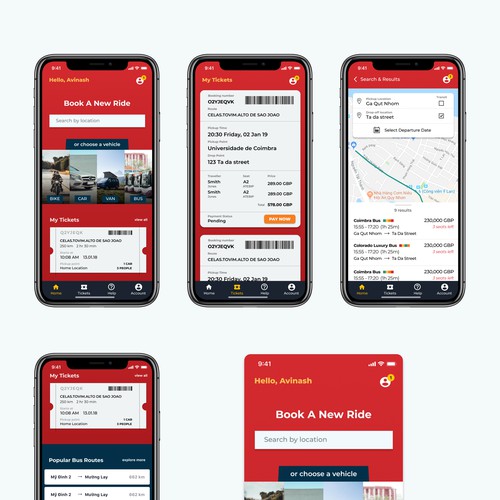 App Design for a Car Rental Service