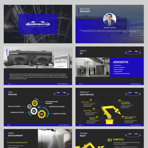 aerobotix powerpoint template